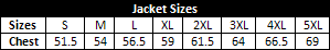 jacket sizes